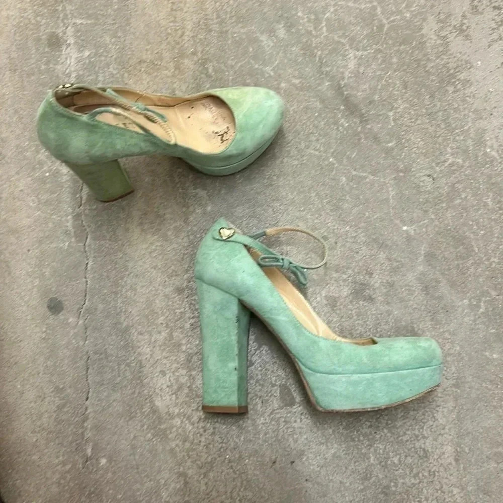 Twin set‎ by simona barbieri  platform suede heels
